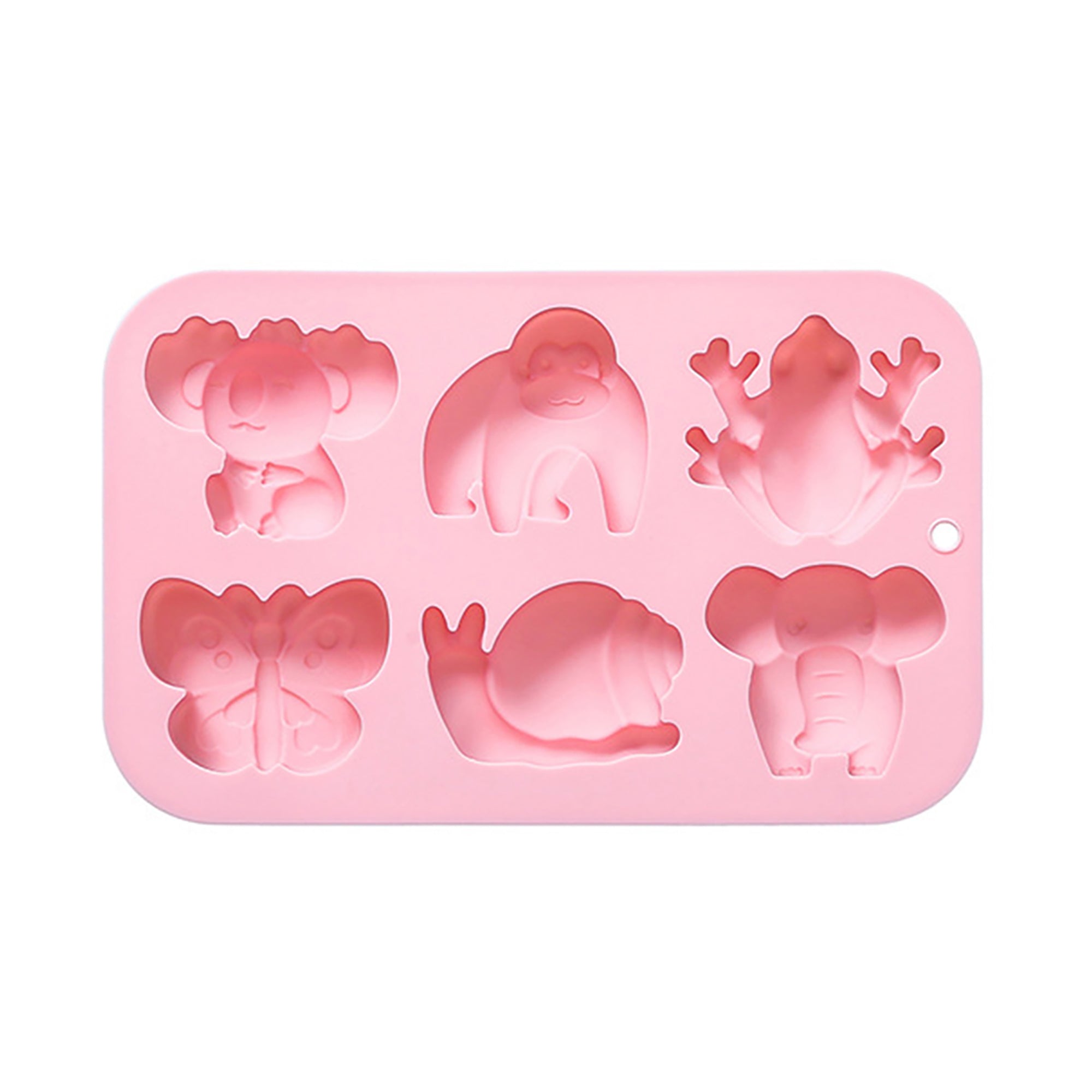Anna-Kaci 2-Piece Animal Silicone Baking Mold Set Nonstick Flexible Chocolate Candy Dessert Mold