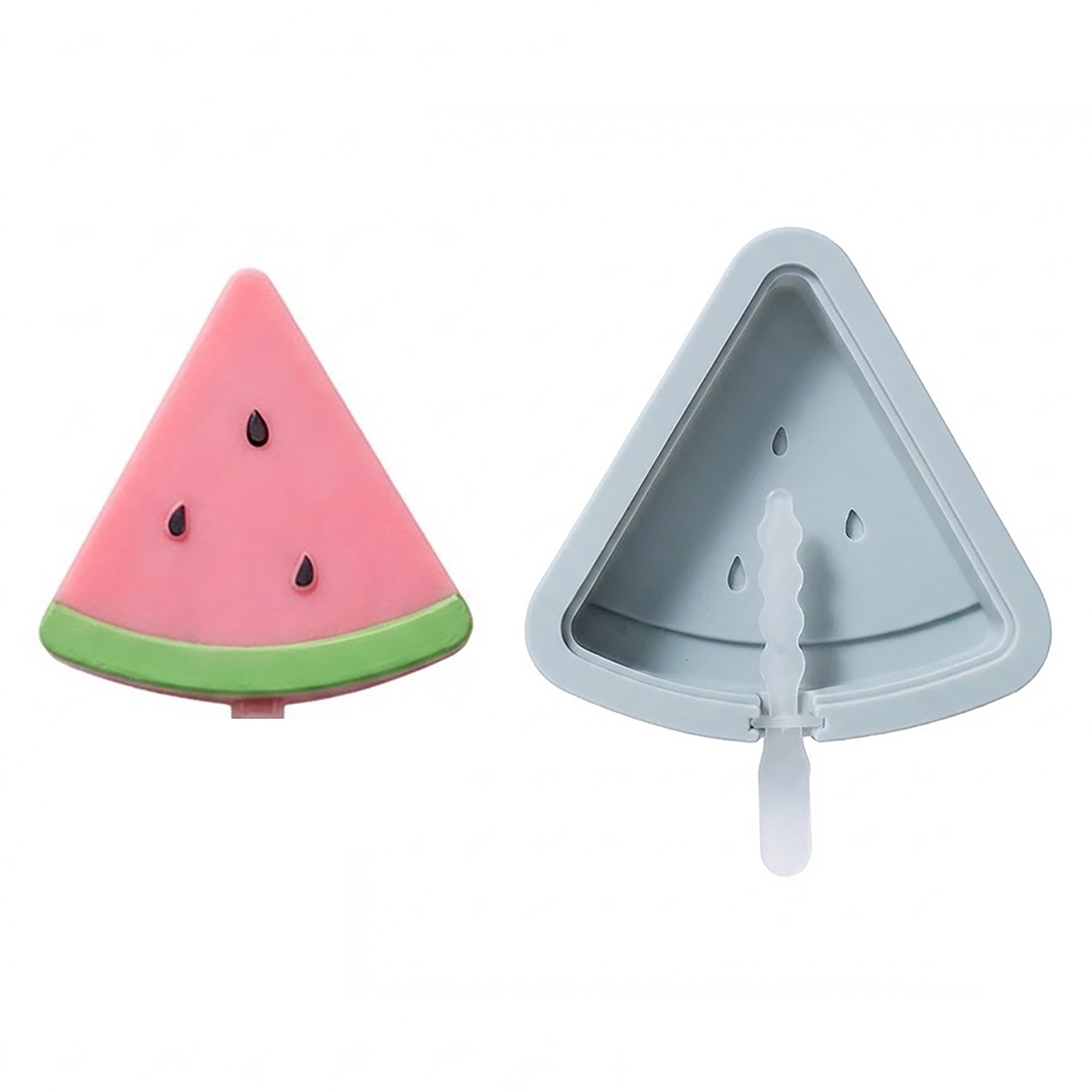 Anna-Kaci 2-Piece Silicone Popsicle Mold Set Reusable Nonstick Ice Pop Maker with Easy Release Design