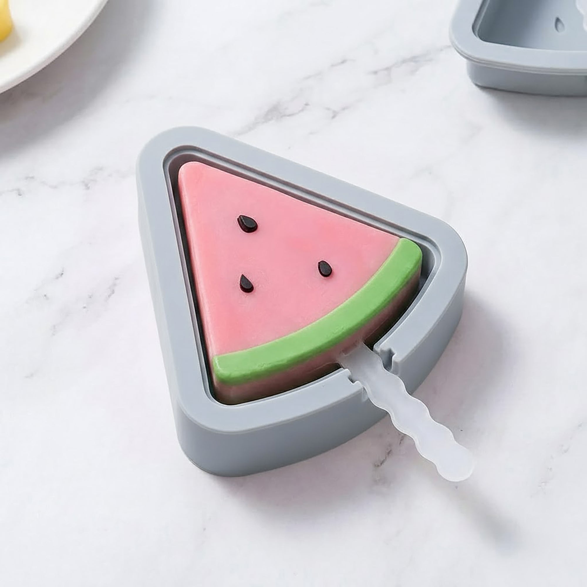 Anna-Kaci 2-Piece Silicone Popsicle Mold Set Reusable Nonstick Ice Pop Maker with Easy Release Design