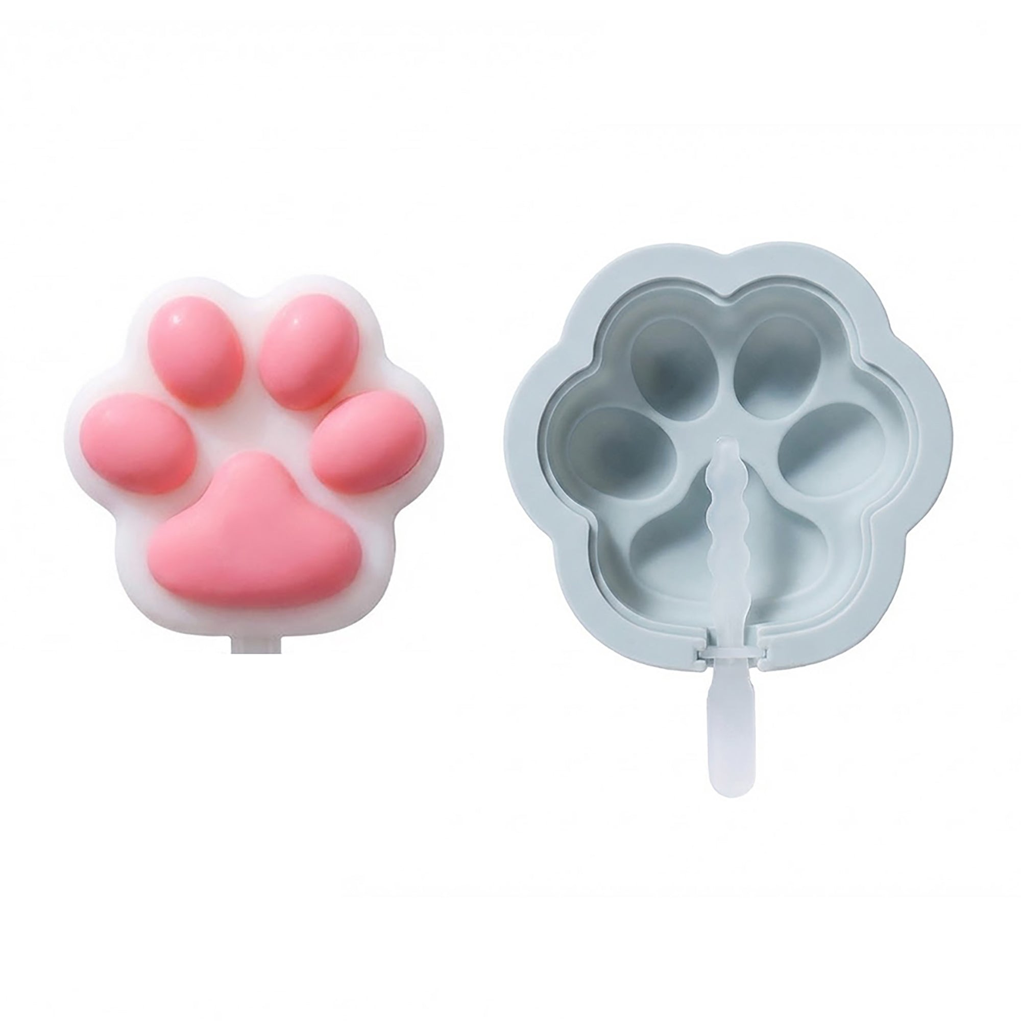 Anna-Kaci 2-Piece Silicone Popsicle Mold Set Reusable Nonstick Ice Pop Maker with Easy Release Design