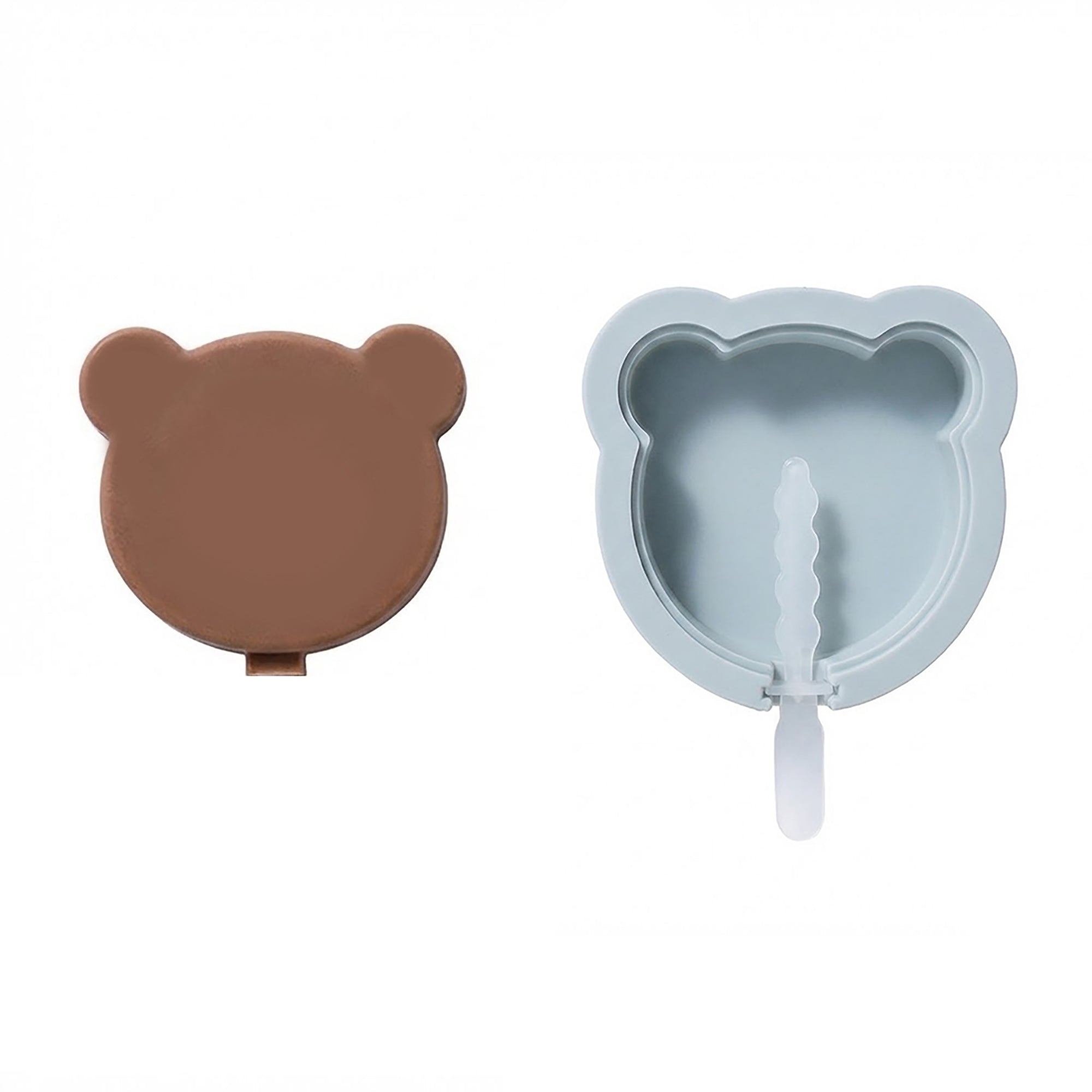 Anna-Kaci 2-Piece Silicone Popsicle Mold Set Reusable Nonstick Ice Pop Maker with Easy Release Design