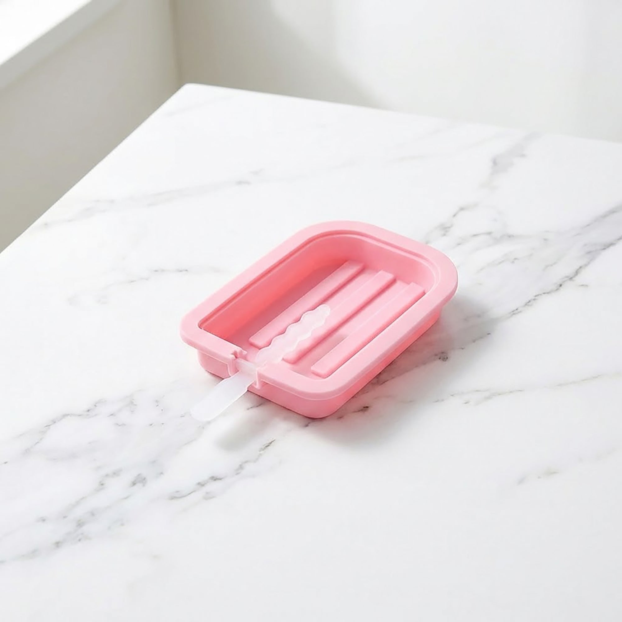 Anna-Kaci 2-Piece Silicone Popsicle Mold Set Reusable Nonstick Ice Pop Maker with Easy Release Design