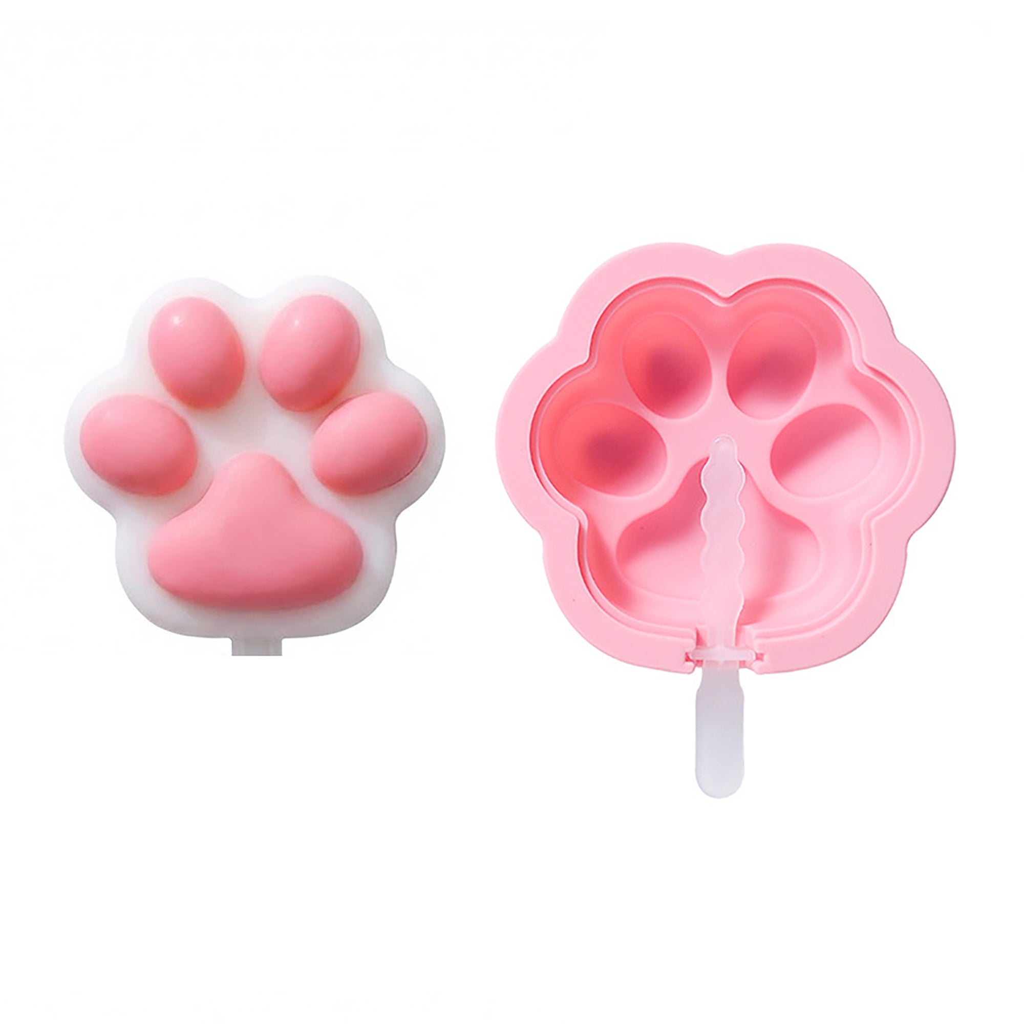 Anna-Kaci 2-Piece Silicone Popsicle Mold Set Reusable Nonstick Ice Pop Maker with Easy Release Design