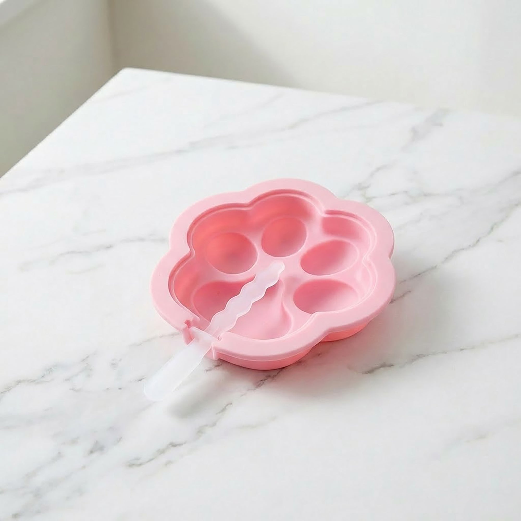 Anna-Kaci 2-Piece Silicone Popsicle Mold Set Reusable Nonstick Ice Pop Maker with Easy Release Design