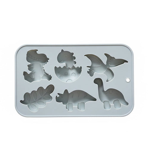 Anna-Kaci 2-Piece Dinosaur Silicone Baking Mold Set Nonstick Flexible Chocolate Candy Dessert Mold