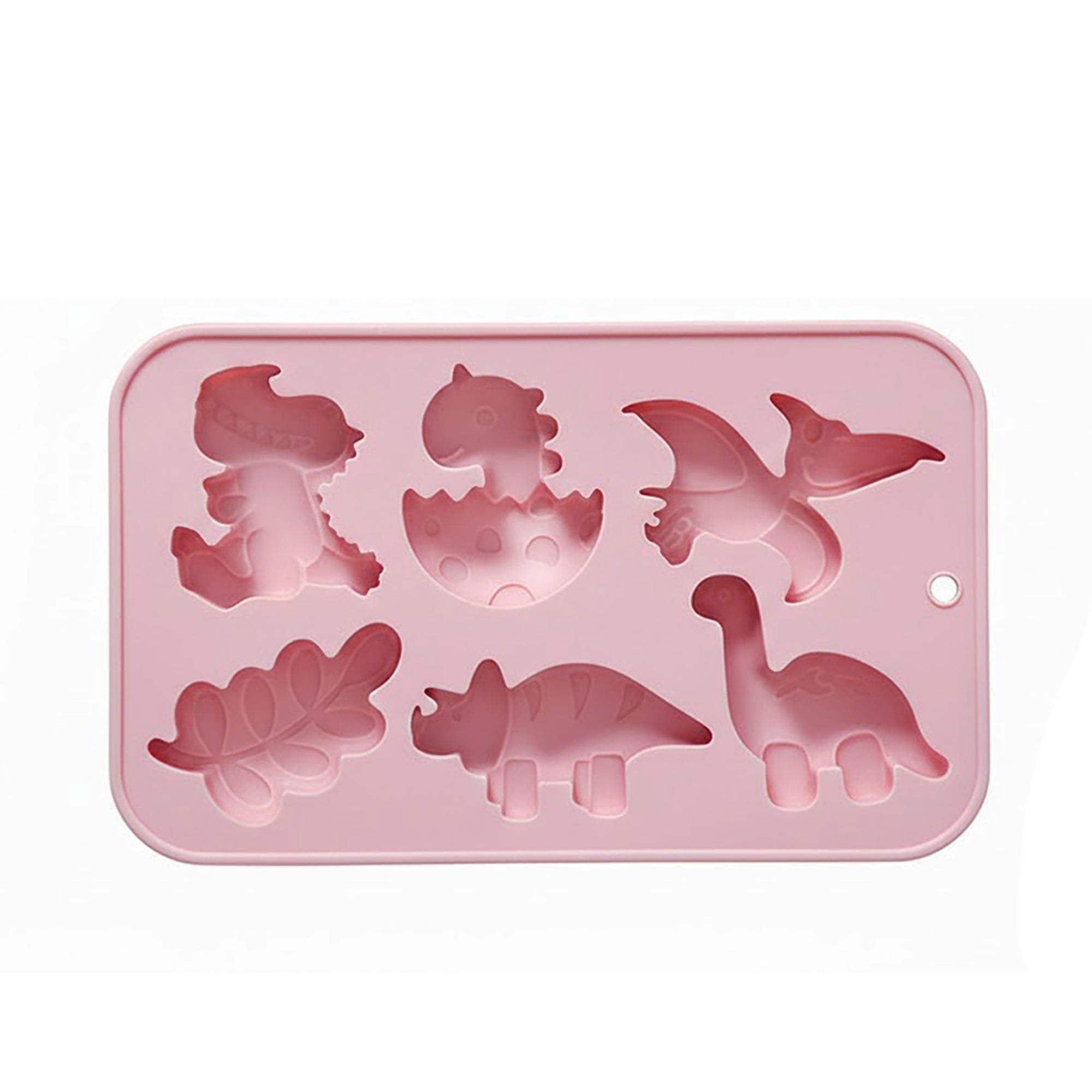 Anna-Kaci 2-Piece Dinosaur Silicone Baking Mold Set Nonstick Flexible Chocolate Candy Dessert Mold