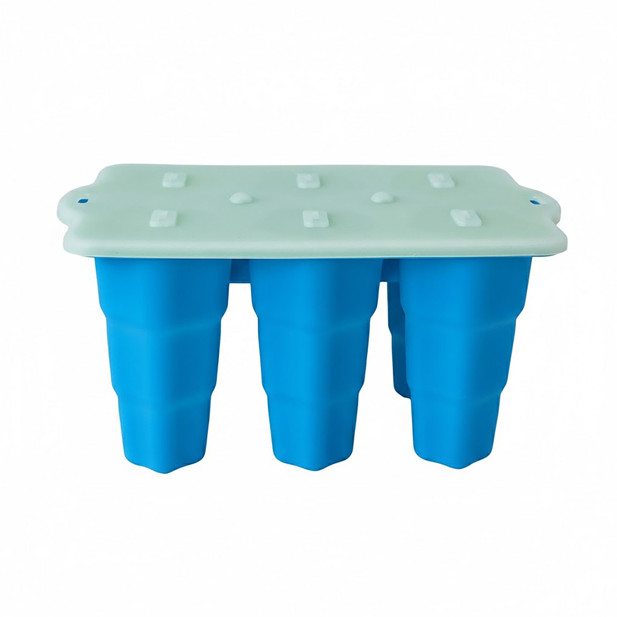 Anna-Kaci Silicone Popsicle Mold with Lid Reusable Ice Pop Maker Tray with 6 Cavities
