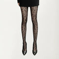 Anna-Kaci Women's Sheer Leopard Pattern Tights 3 Piece Set Lace Fishnet Style Pantyhose