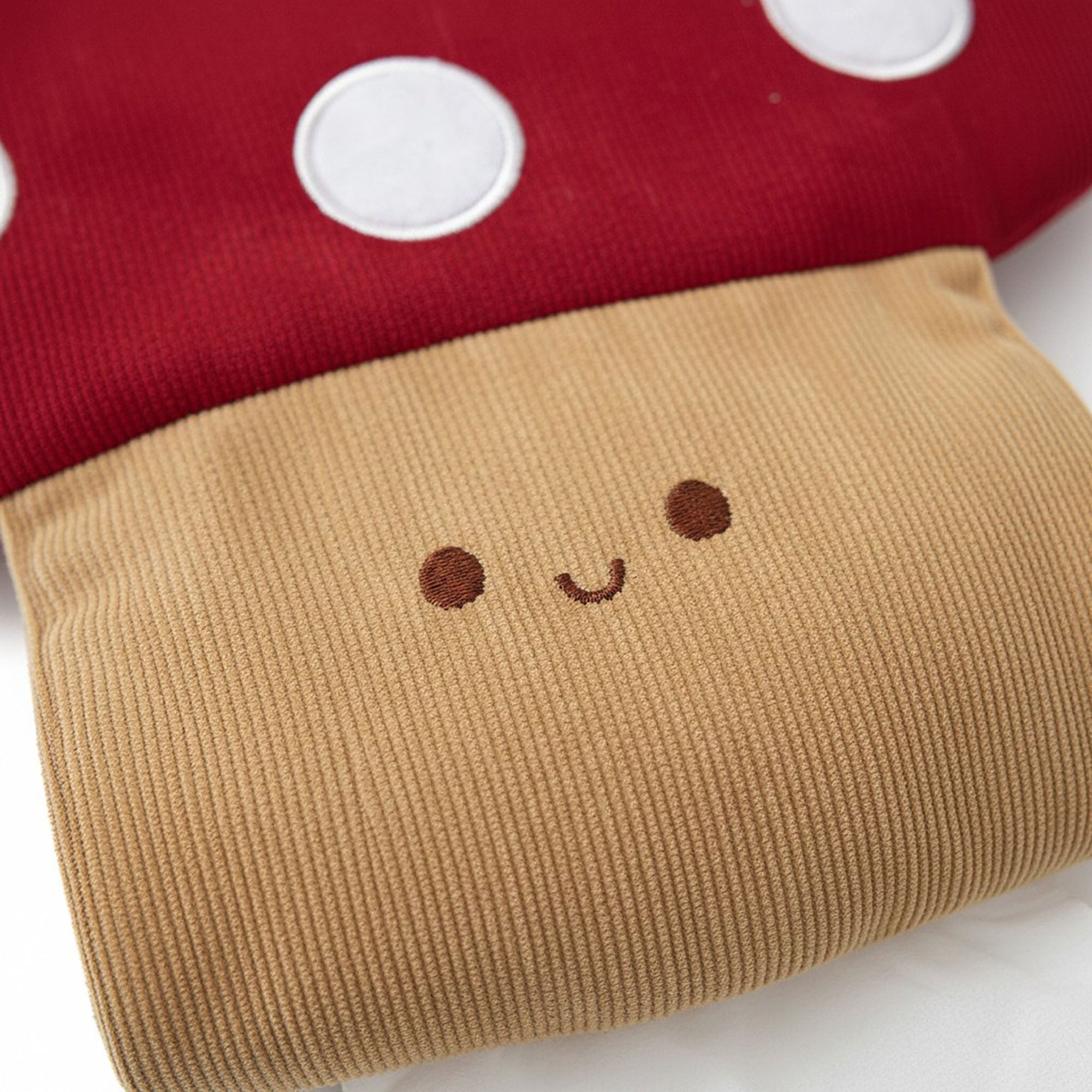 Anna-Kaci Mushroom Hanging Tissue Holder with Soft Textured Fabric Design