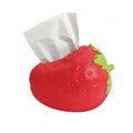 Anna-Kaci Strawberry-Shaped Decorative Tissue Holder with Textured Surface