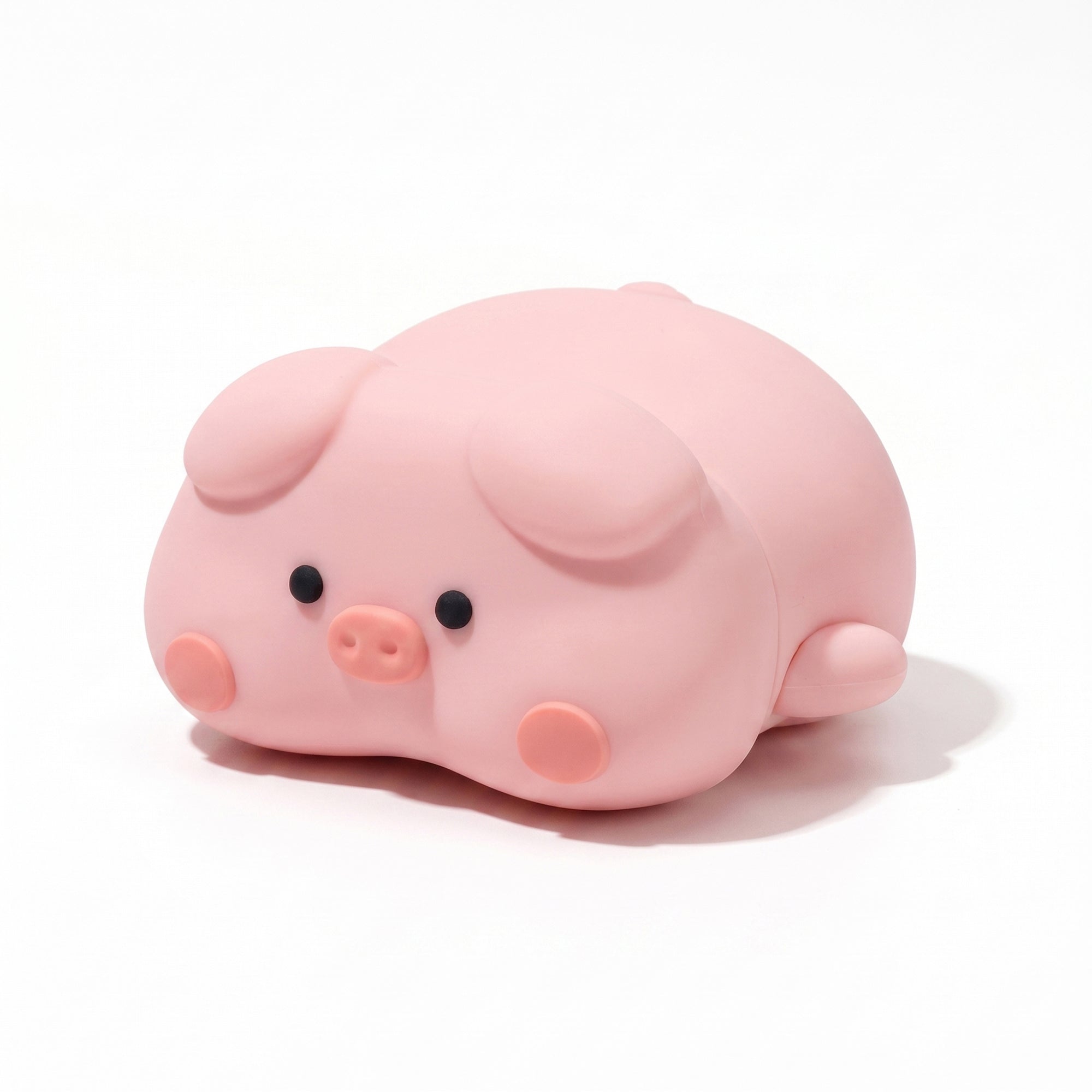 Anna-Kaci Cute Pink Pig Silicone AirPods 4 Case, 3D Cartoon Protective Cover with Carabiner