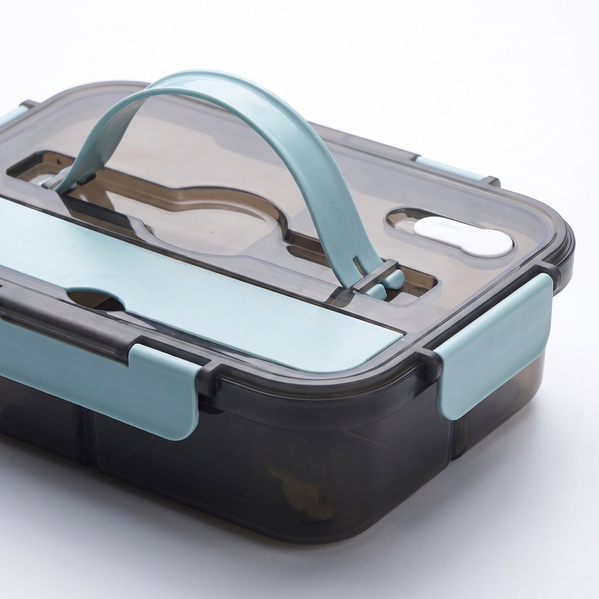 Anna-Kaci Bento Lunch Box Leakproof Food Container with Compartments Utensil Storage and Secure Lock Lid
