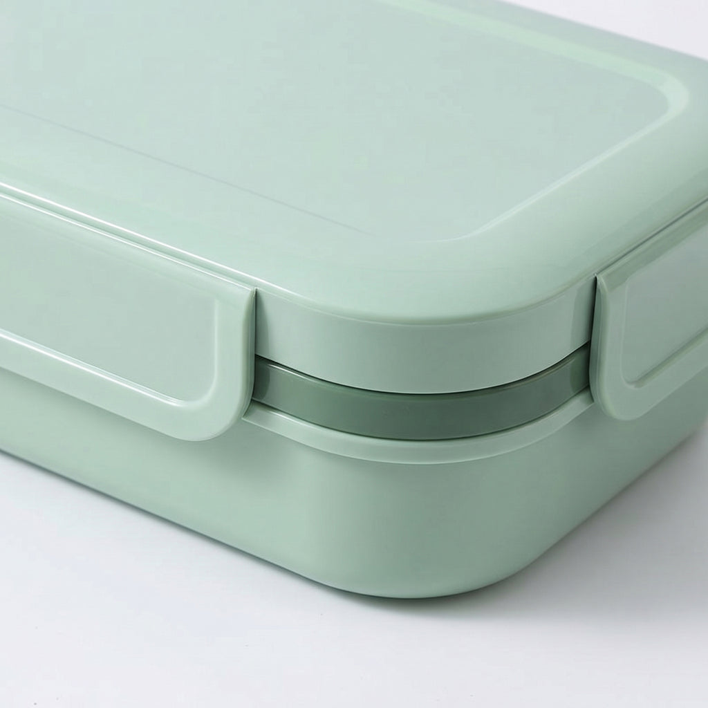 Anna-Kaci Bento Lunch Box Plastic Food Container with Compartments Leak Resistant Lid Meal Prep Storage