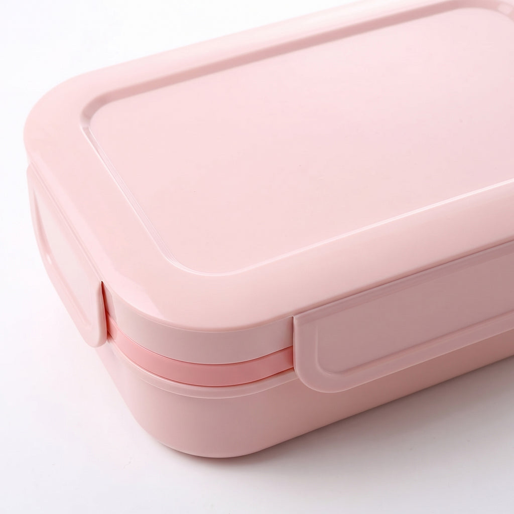 Anna-Kaci Bento Lunch Box Plastic Food Container with Compartments Leak Resistant Lid Meal Prep Storage