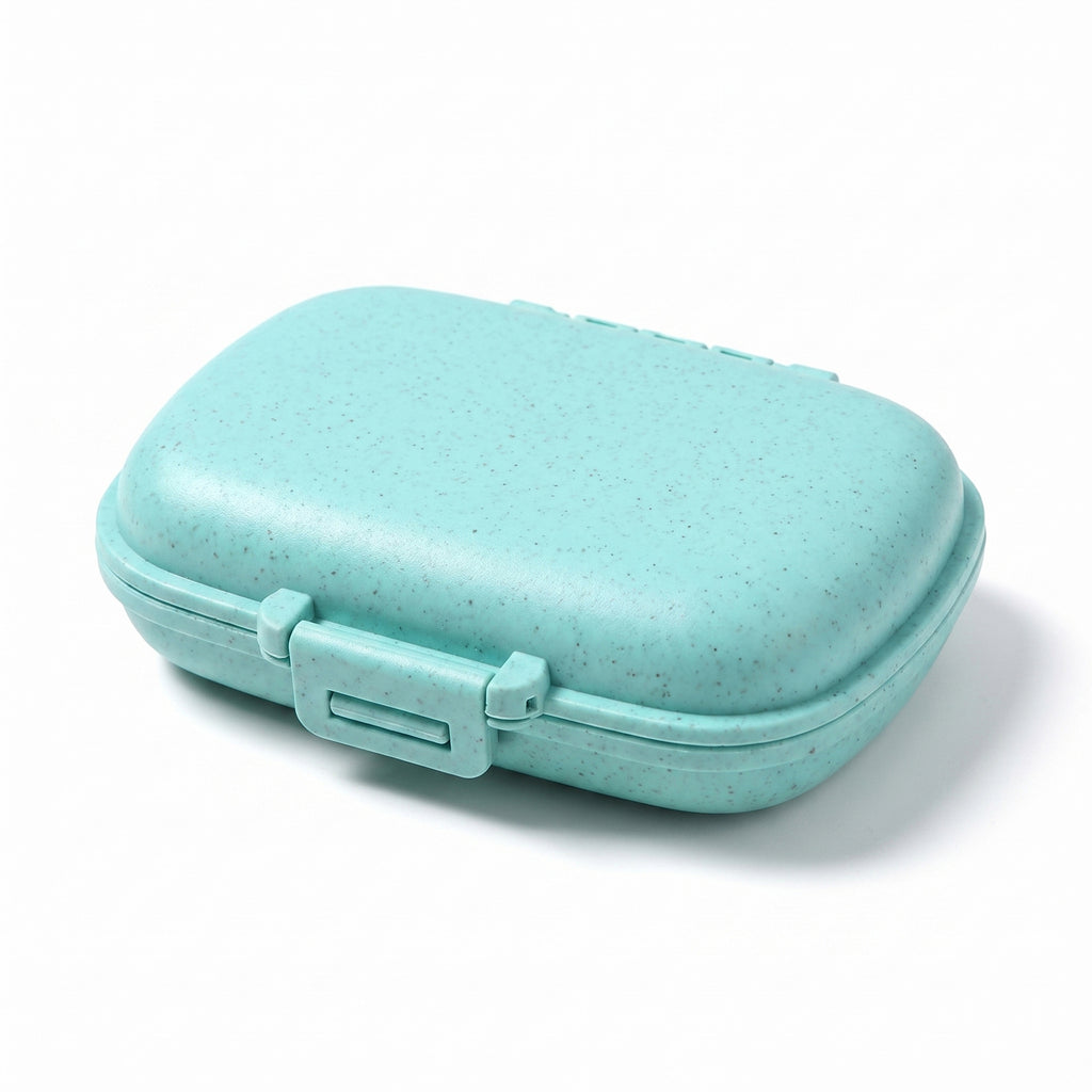 Anna-Kaci 5-Pcs Travel Pill Organizer Case Set with Multi-Compartments Portable Medication Storage Flip Lid