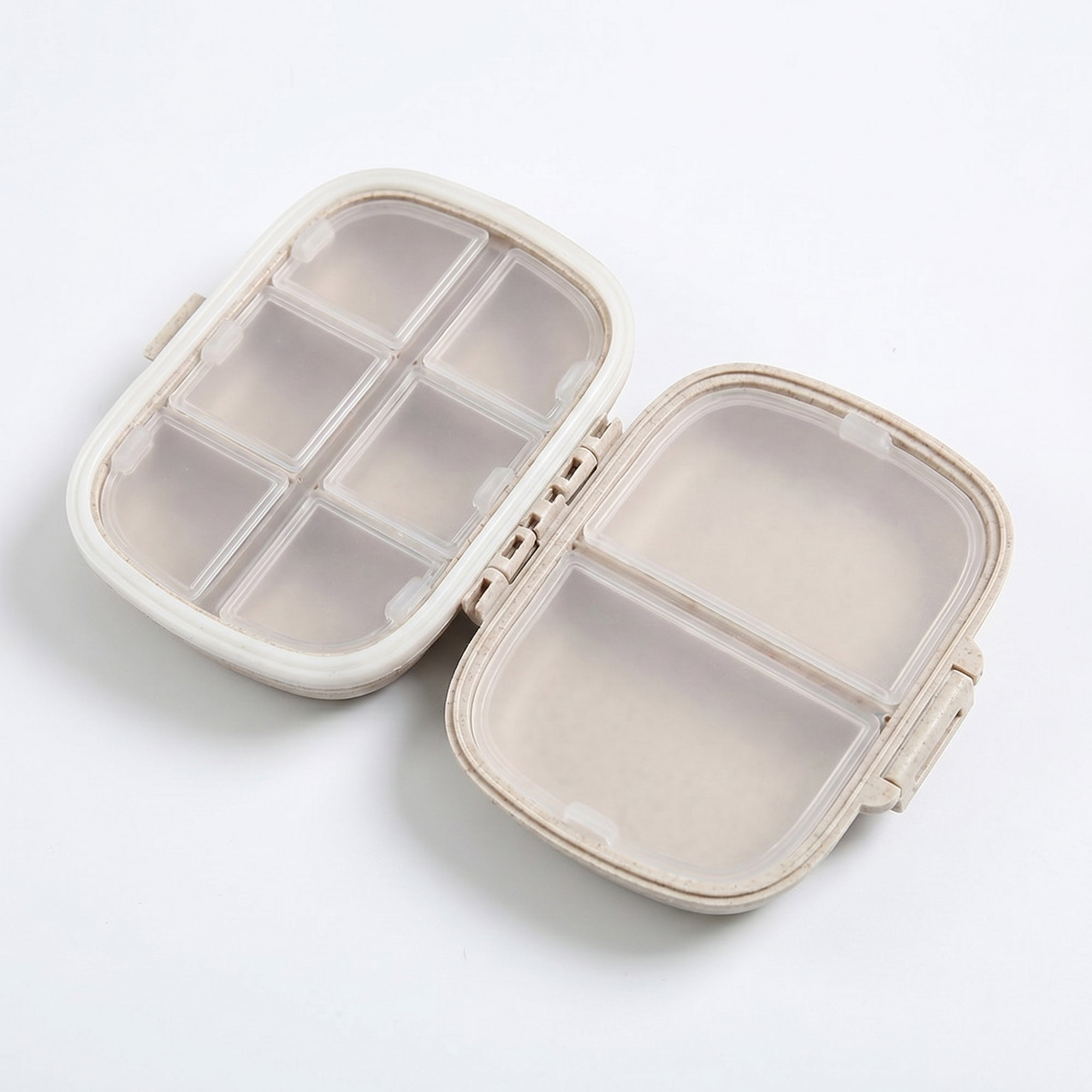 Anna-Kaci 5-Pcs Travel Pill Organizer Case Set with Multi-Compartments Portable Medication Storage Flip Lid