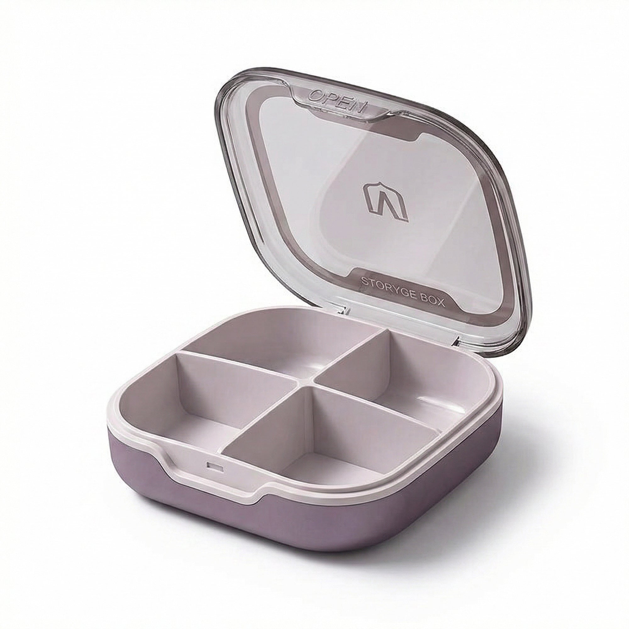 Anna-Kaci Travel Pill Organizer Case with Multi-Compartments Portable Medication Storage Flip Lid Design