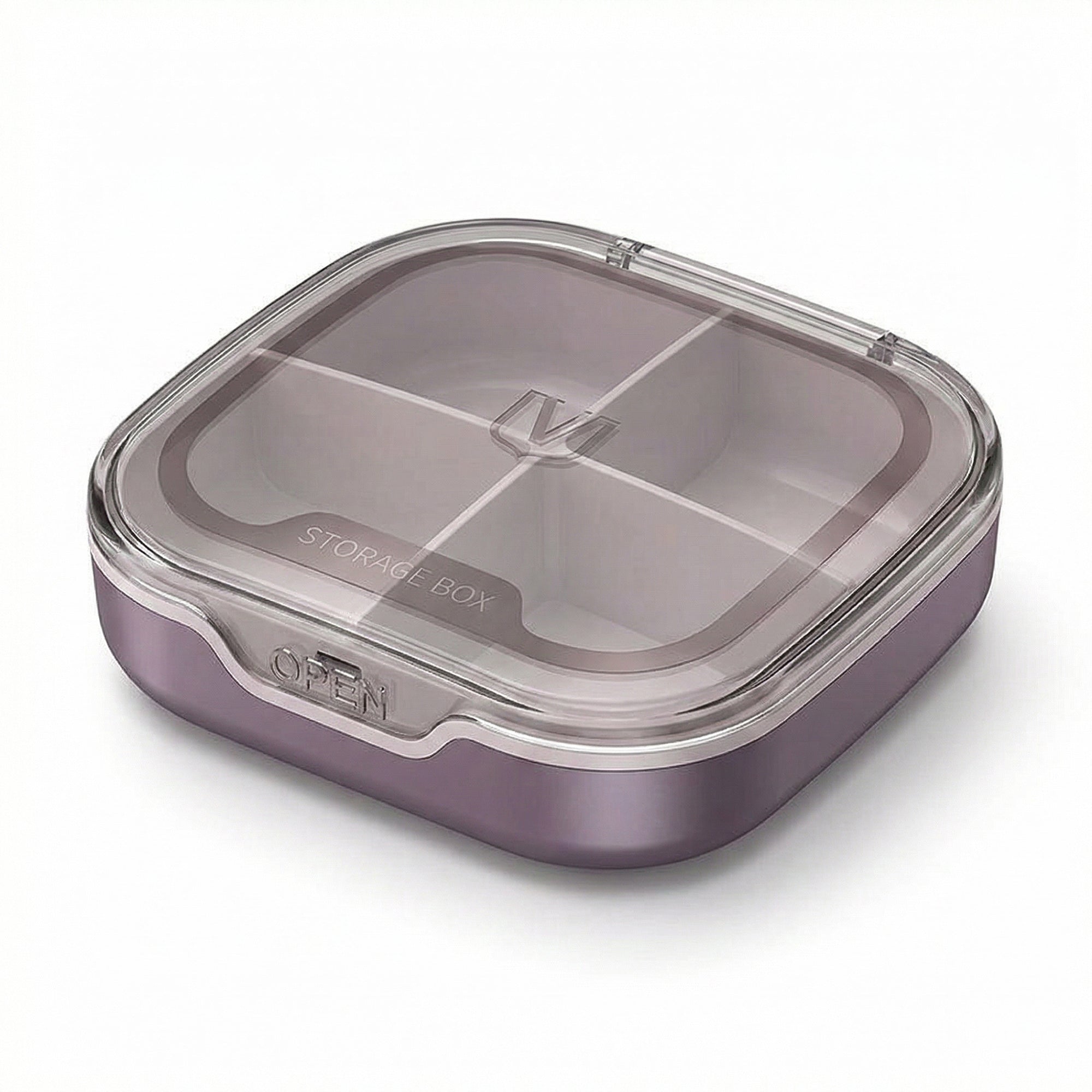 Anna-Kaci Travel Pill Organizer Case with Multi-Compartments Portable Medication Storage Flip Lid Design