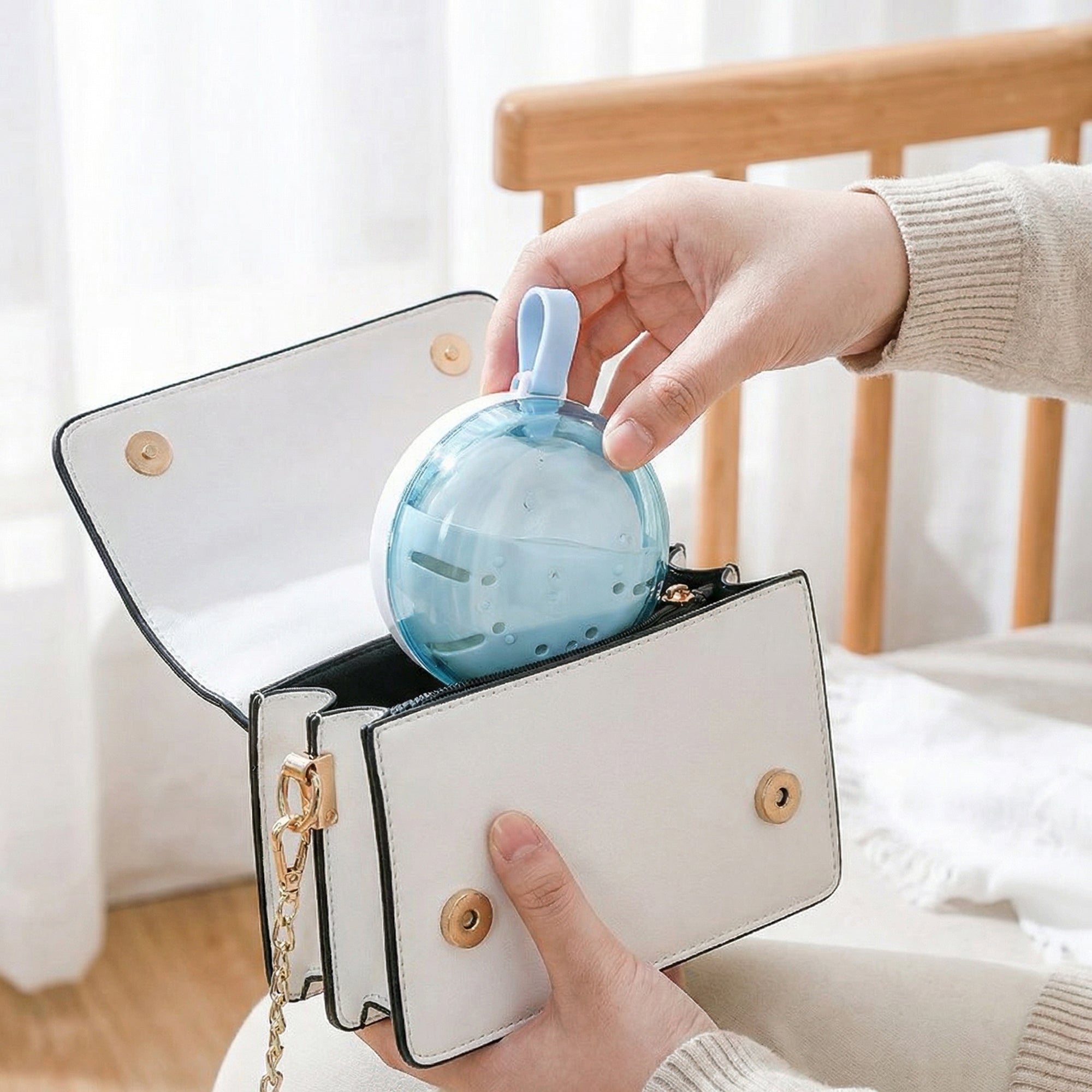 Anna-Kaci Denture Retainer Case with Mirror & Strainer, Leakproof Orthodontic Mouth Guard Storage Box