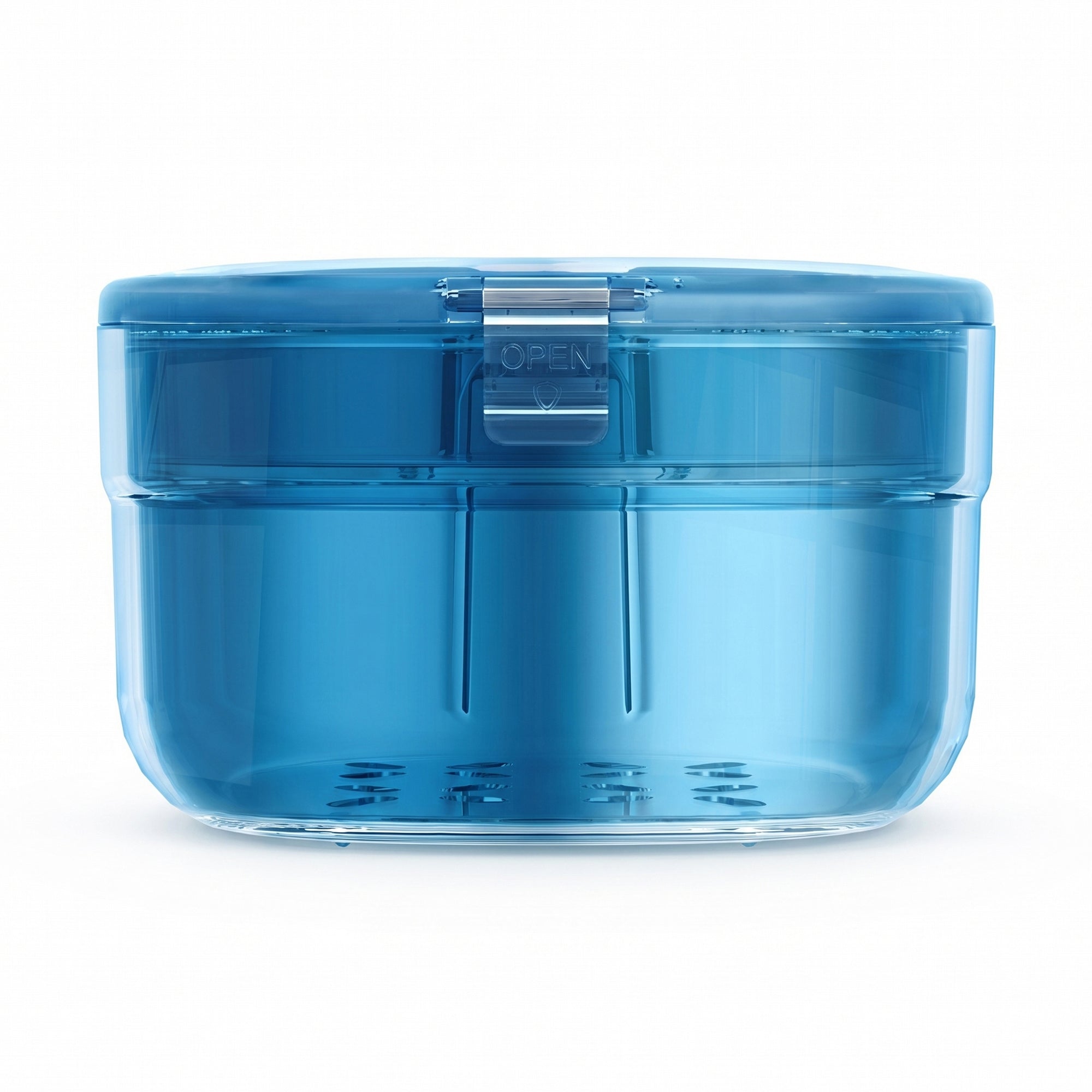 Anna-Kaci Retainer Case with Vent Drain Tray Portable Dental Storage Box for Aligners Dentures Mouth Guards