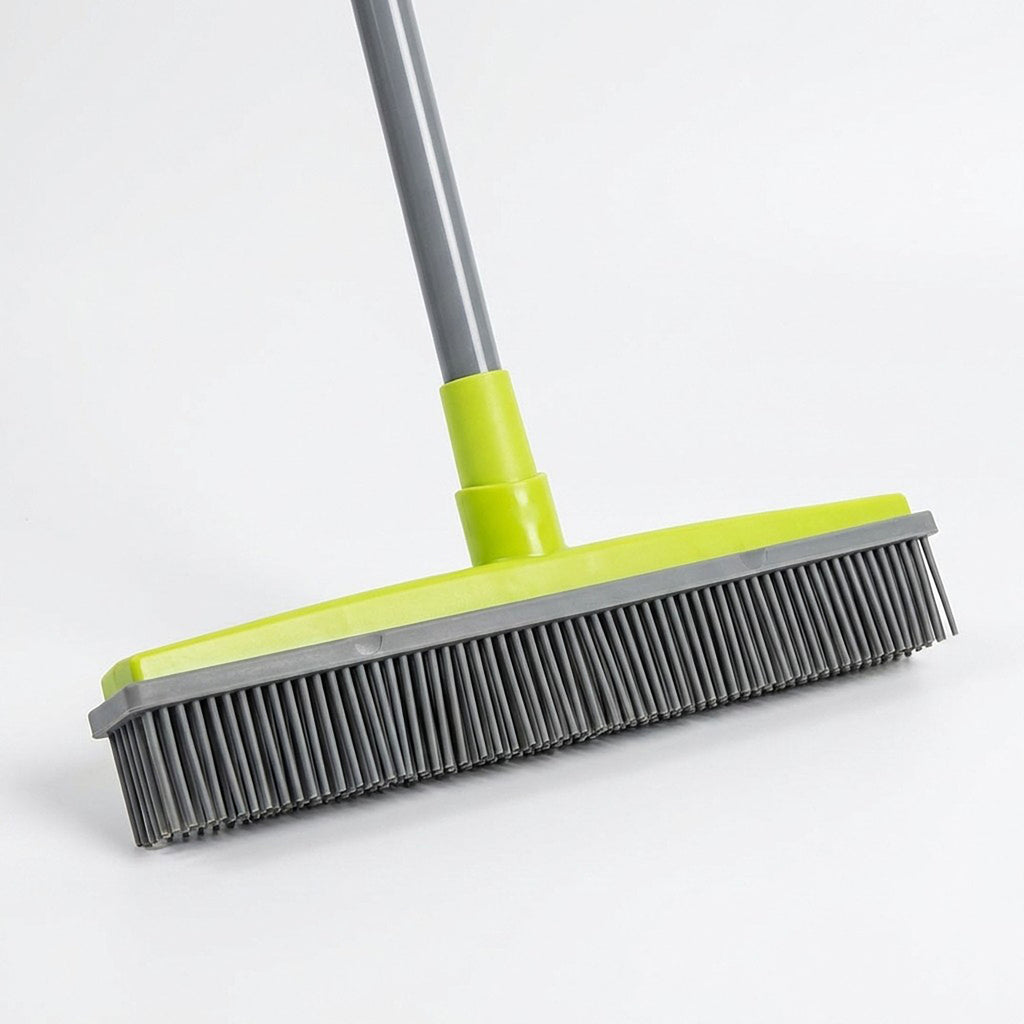 Anna-Kaci Pet Hair Removal Broom with Rubber Bristles and Long Handle