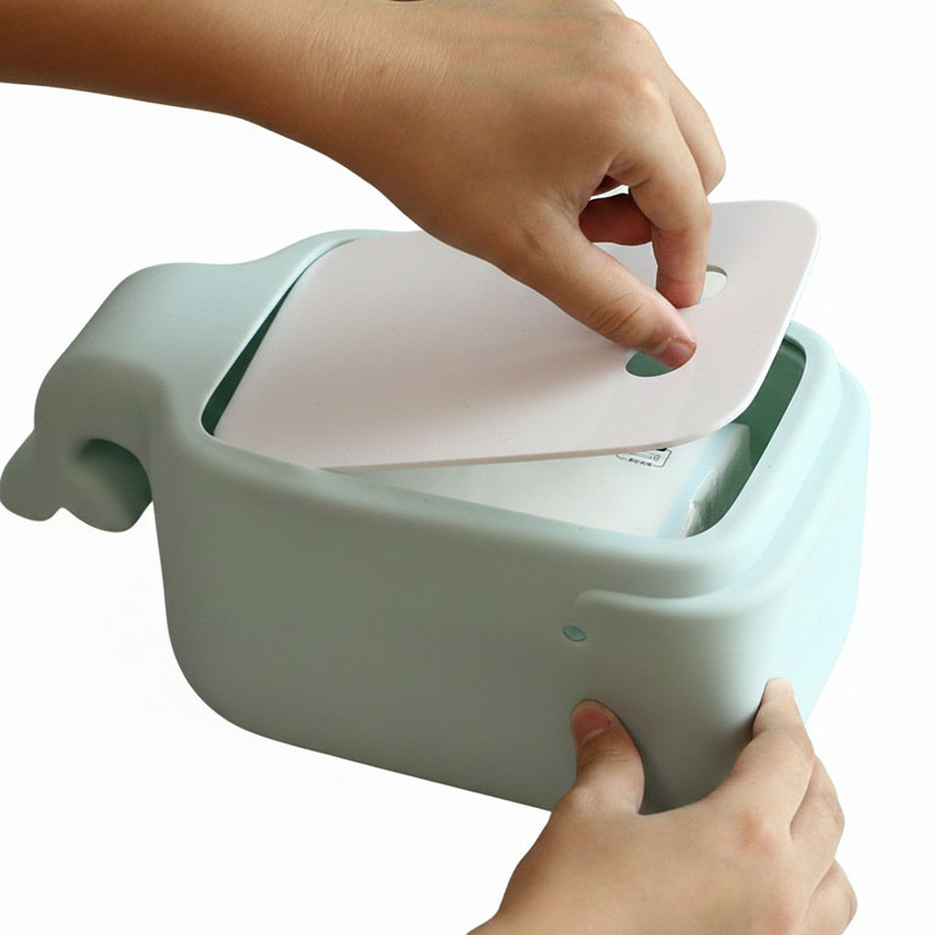Anna-Kaci Whale Shape Tissue Box Cover Soft Decorative Tabletop Tissue Holder