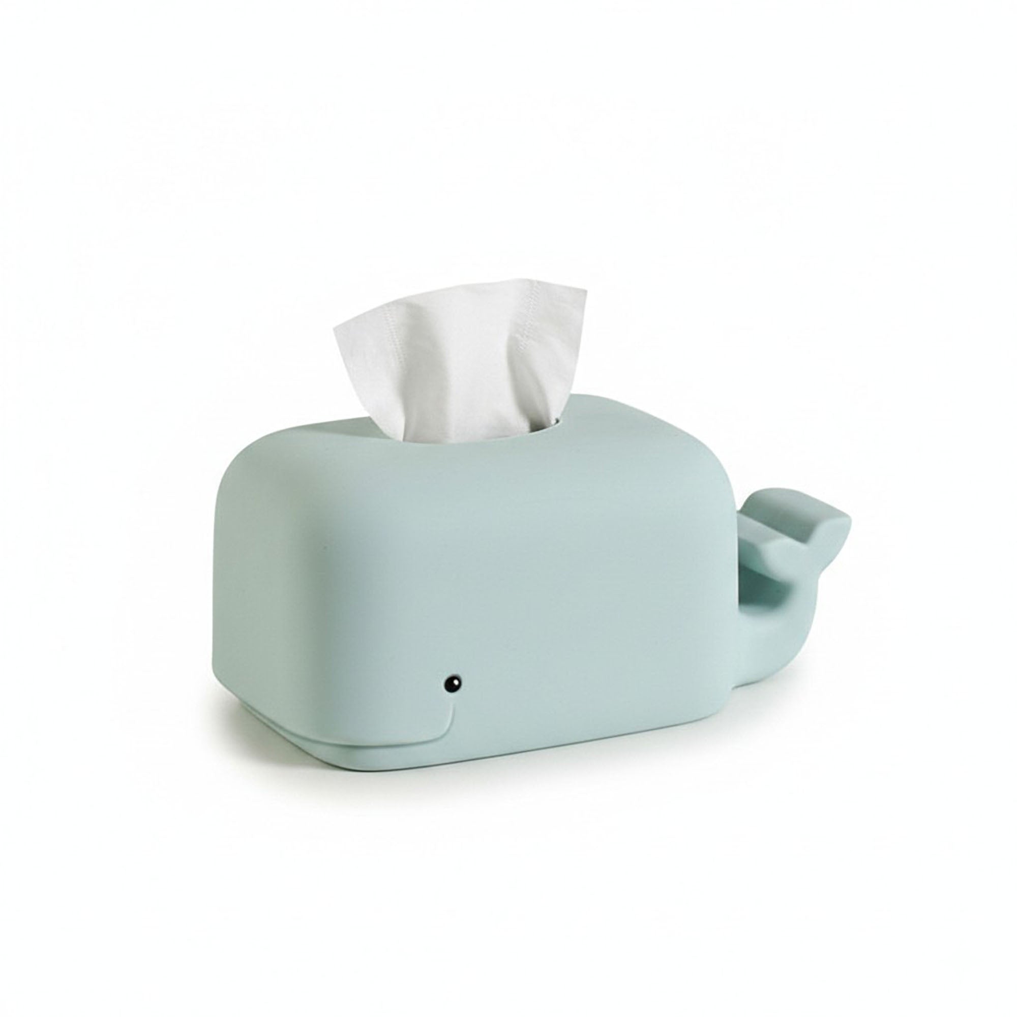 Anna-Kaci Whale Shape Tissue Box Cover Soft Decorative Tabletop Tissue Holder