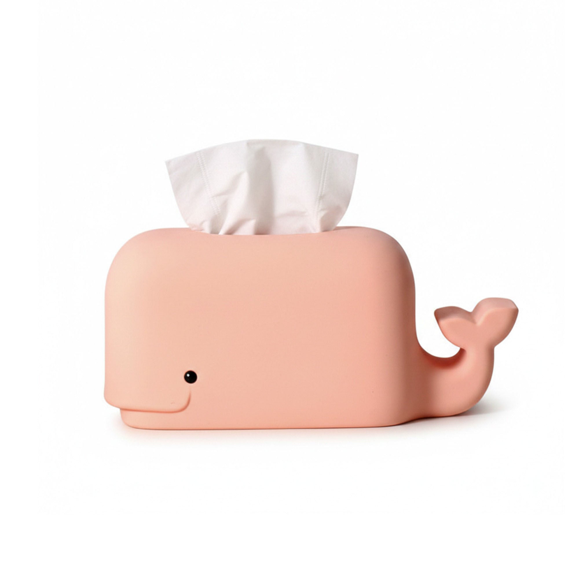 Anna-Kaci Whale Shape Tissue Box Cover Soft Decorative Tabletop Tissue Holder