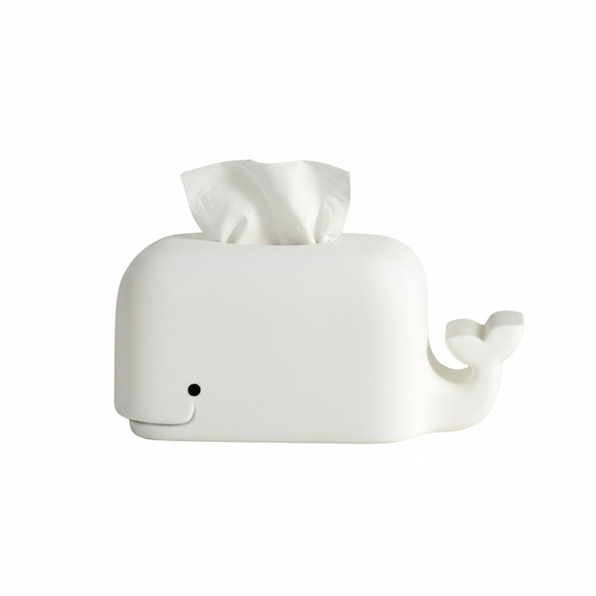 Anna-Kaci Whale Shape Tissue Box Cover Soft Decorative Tabletop Tissue Holder