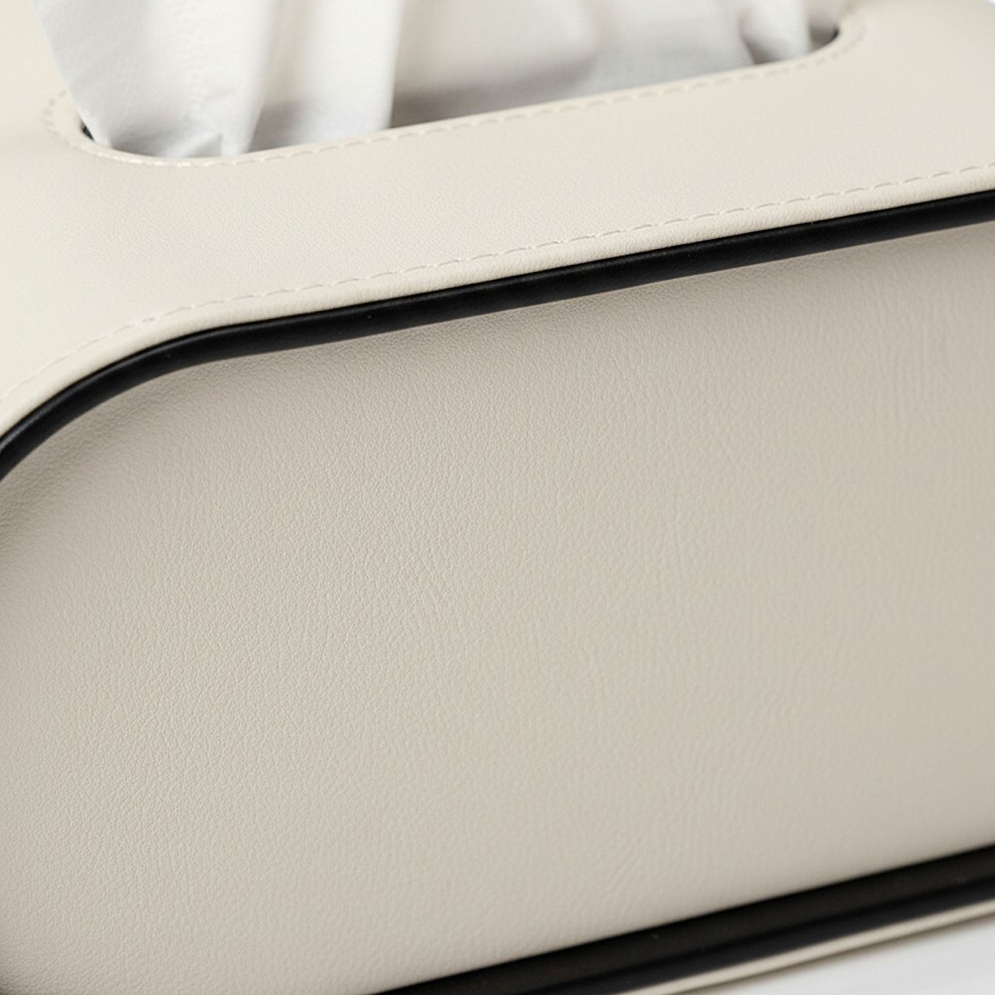 Anna-Kaci Rounded Minimalist Tissue Box Cover with Smooth Contoured Design