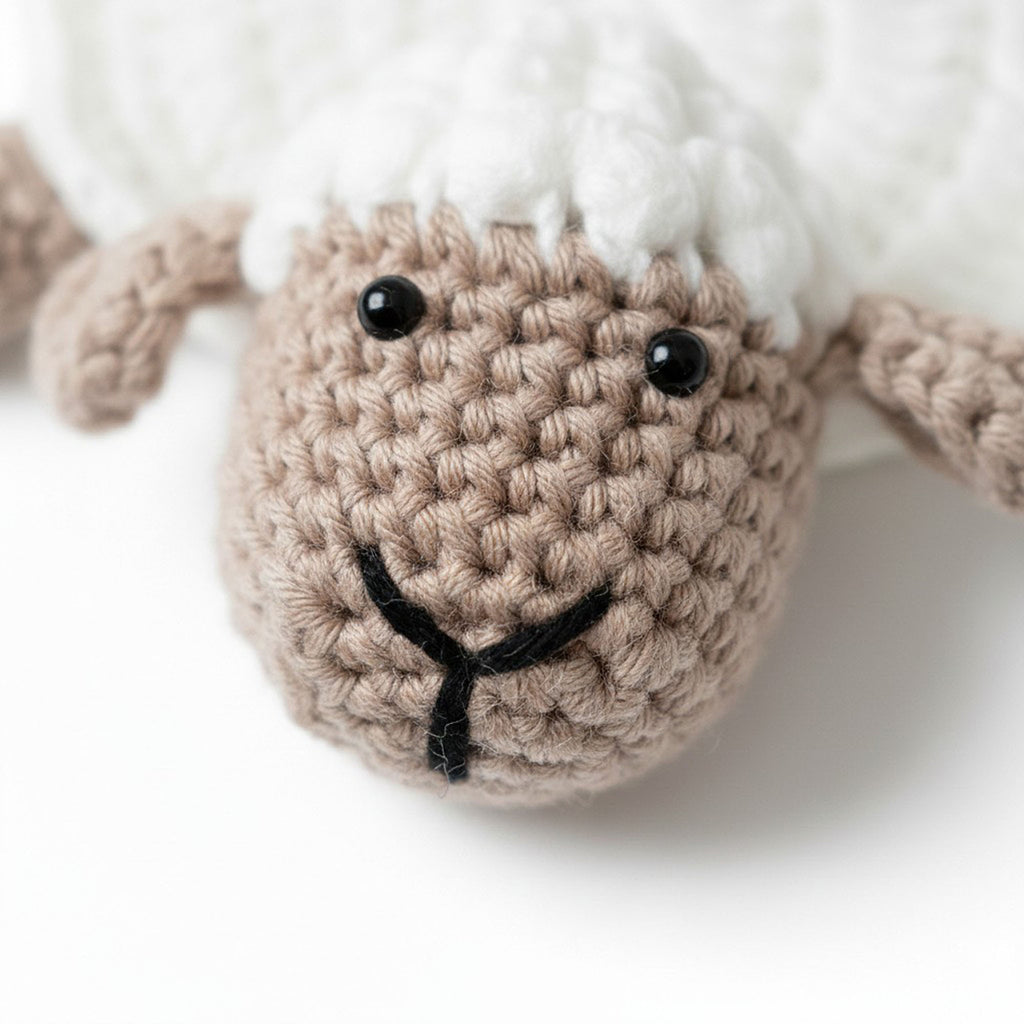 Anna-Kaci Handcrafted Crochet Turtle Coaster with Knit Animal Design