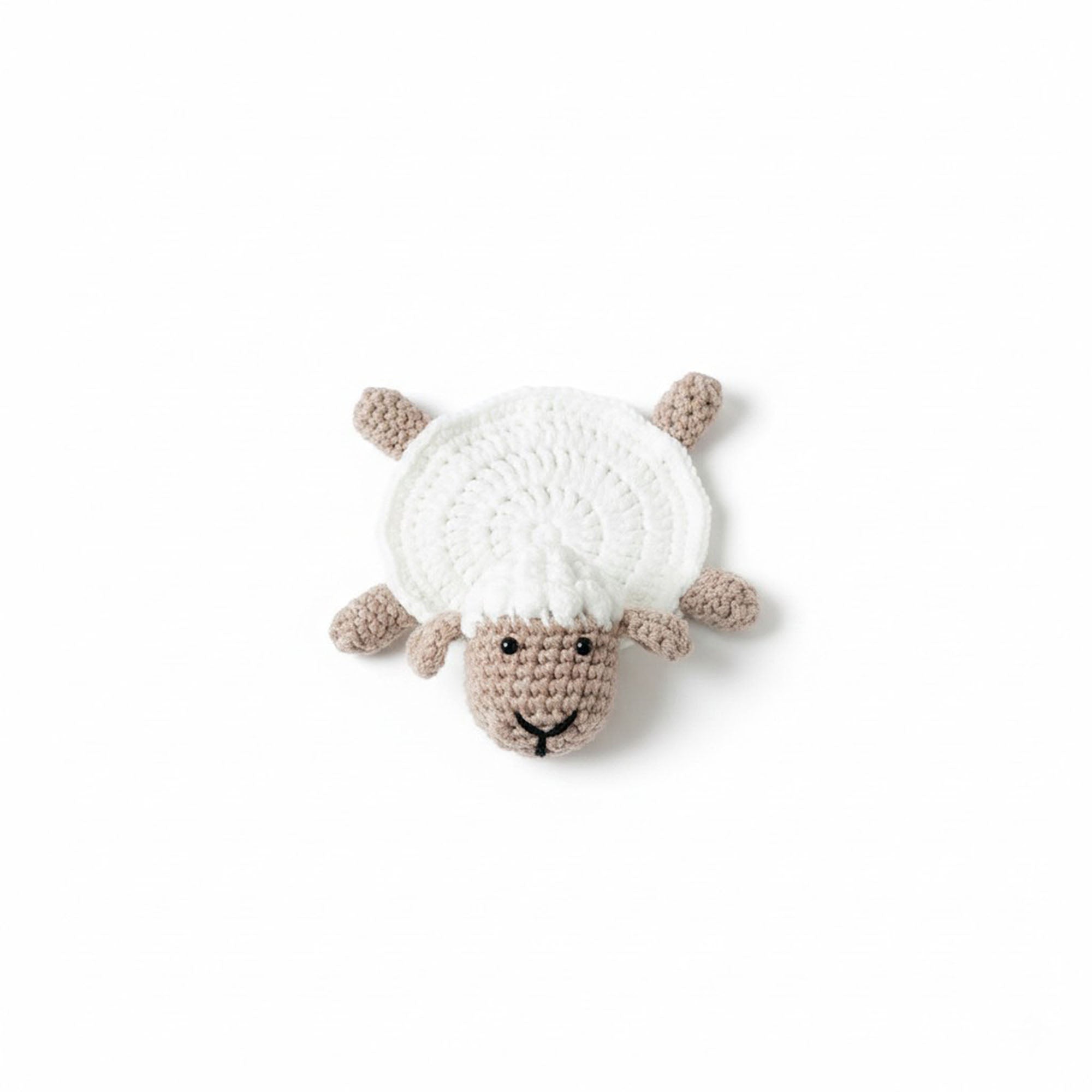 Anna-Kaci Handcrafted Crochet Turtle Coaster with Knit Animal Design