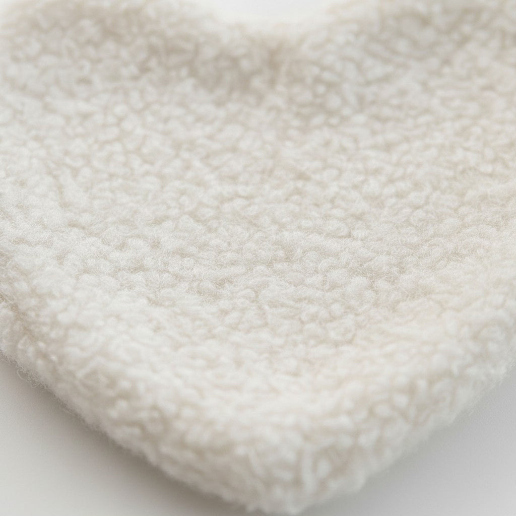 Anna-Kaci 2-PC Heart Shaped Plush Cup Coaster with Soft Textured Fabric and Padded Design