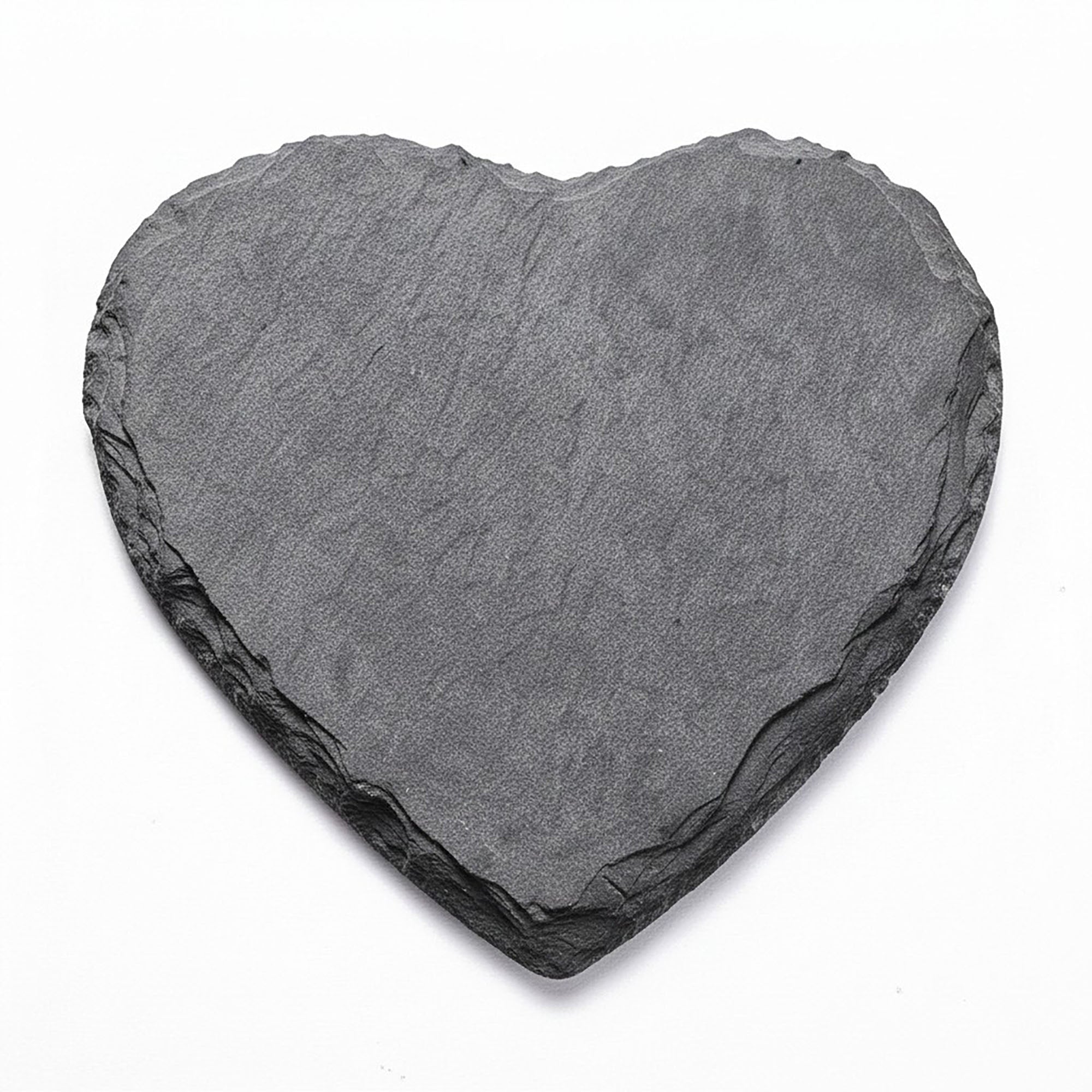 Anna-Kaci Natural Slate Stone Coaster Set Assorted Round Square Heart Shapes