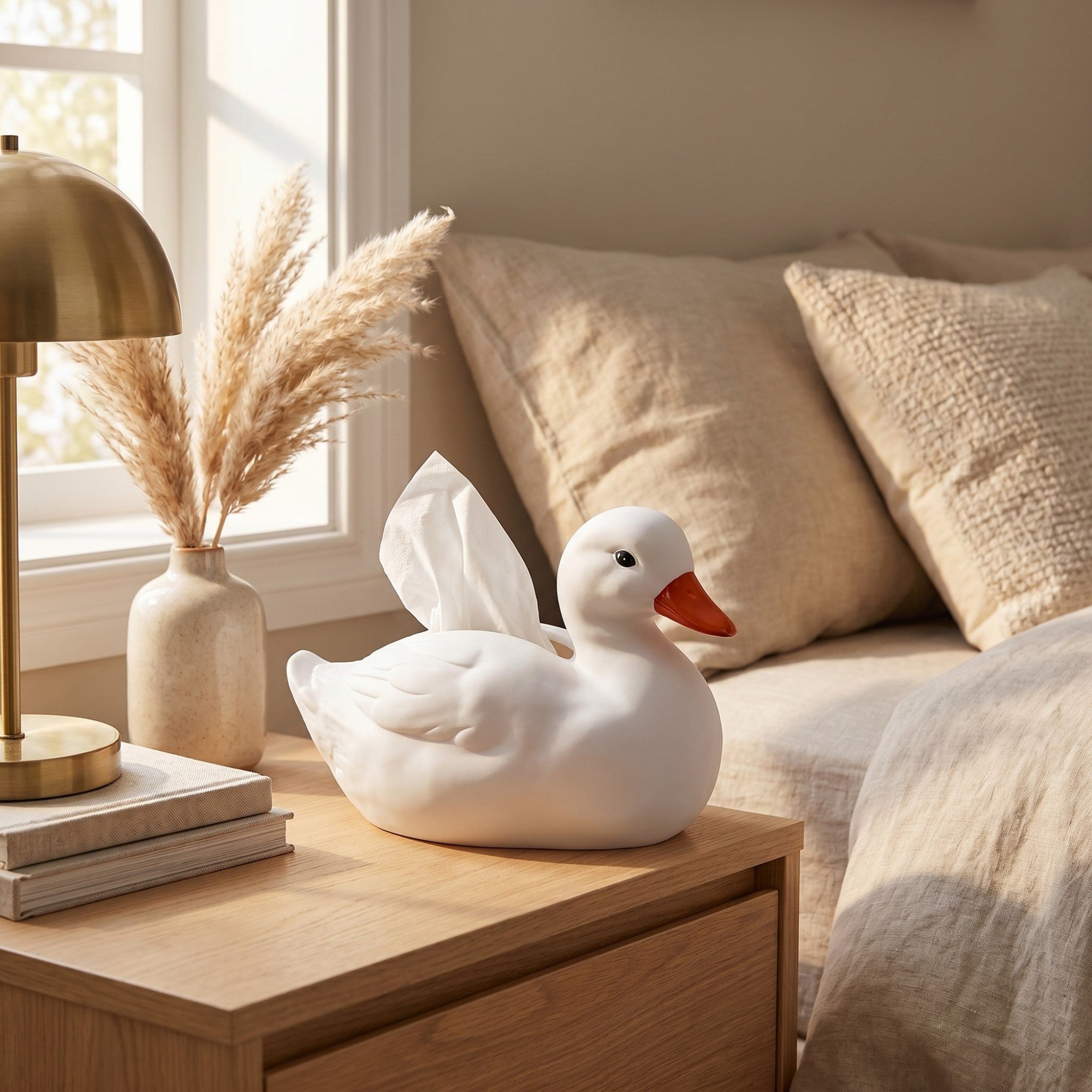 Alilang Duck-Shaped Tissue Box Holder Fun and Decorative Bathroom Accessory