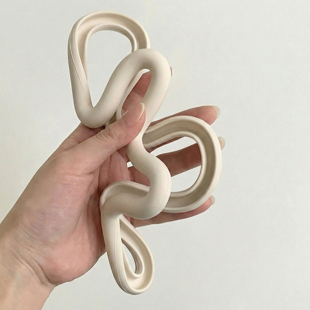 Anna-Kaci 2-PC Wavy Silicone Trivet Heat Resistant Non Slip Countertop Pot Holder