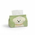 Anna-Kaci 3-piece Illustrated Dog Fabric Tissue Holder Decorative Soft Cover