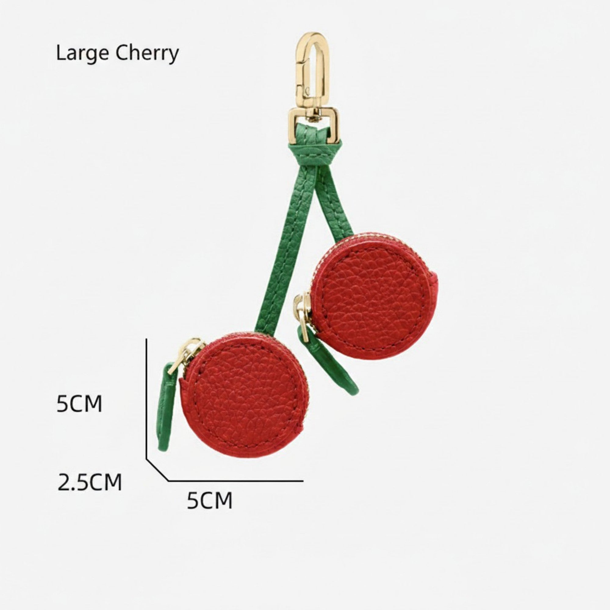 Anna-Kaci Mini Round Coin Pouch Keychain with Zipper Closure and Clip Attachment