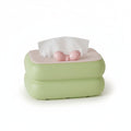 Anna-Kaci Decorative Soft Touch Tissue Box Cover with Rounded Design