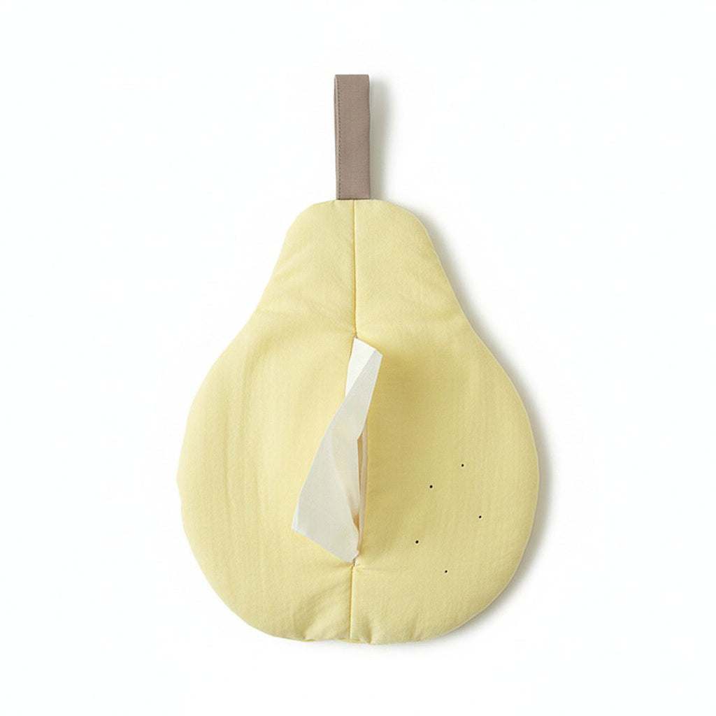 Anna-Kaci Decorative Pear Shaped Fabric Tissue Holder with Hanging Loop