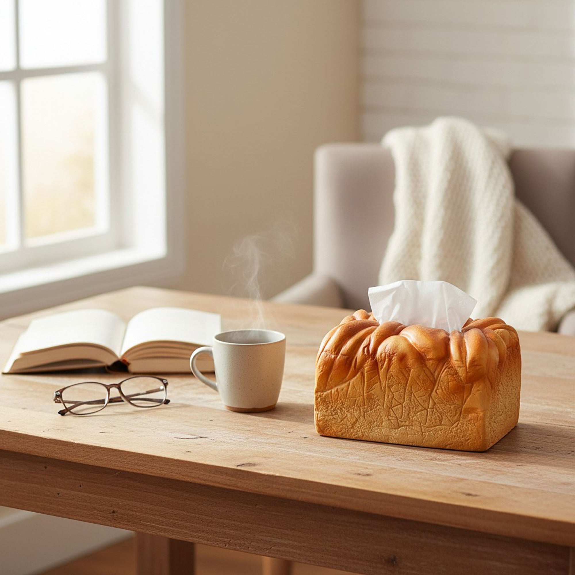 Anna-Kaci Decorative Bread Loaf Shaped Tissue Holder