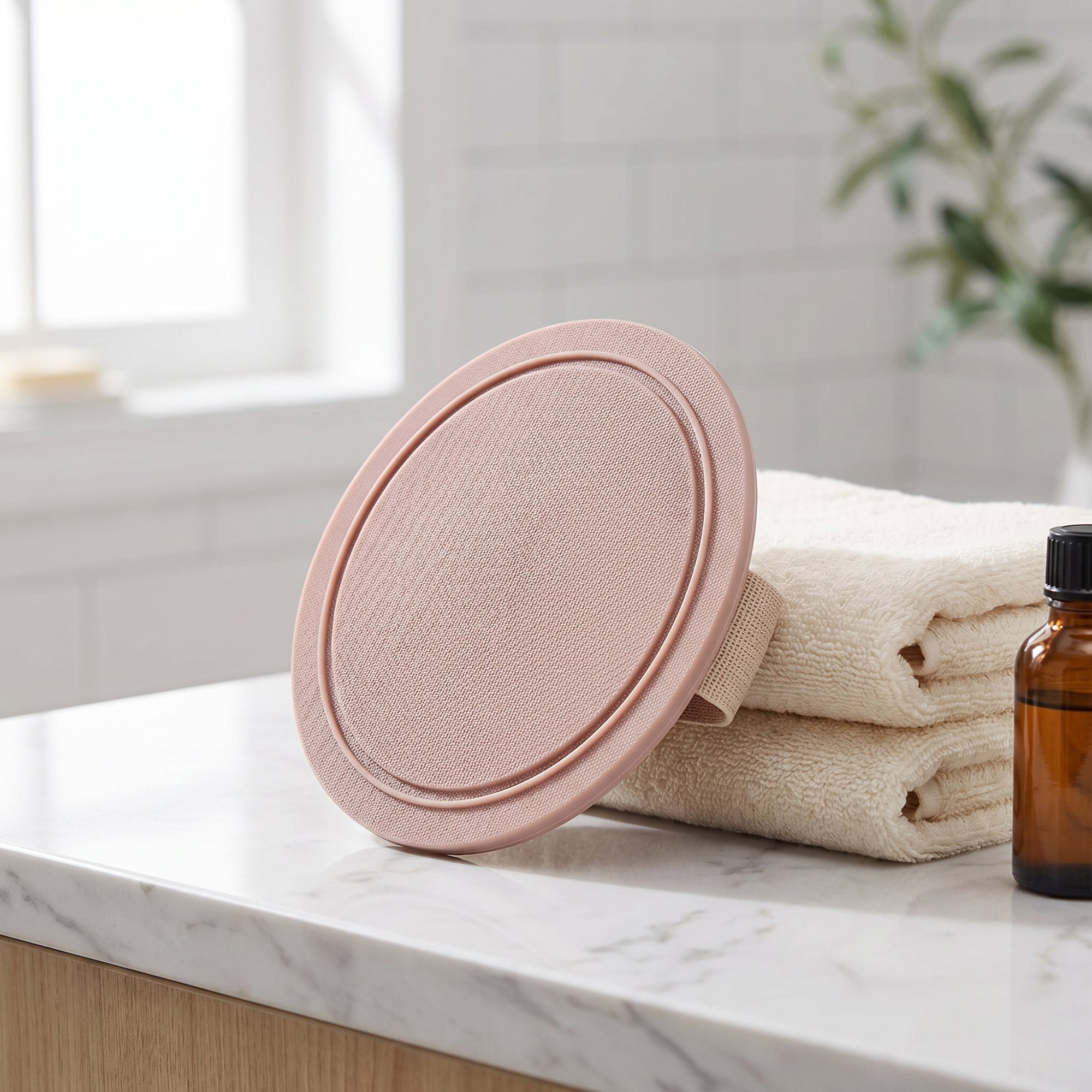 Anna-Kaci 3 Piece Exfoliating Body Scrubber Pad with Hand Strap Silicone Bath Brush for Shower Skin Cleansing