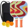 Anna-Kaci Pickleball Paddle Set with 2 Rackets 4 Balls and Carry Bag