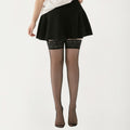 Anna-Kaci Women's Lace Top Thigh High Stockings with Stretch Fit and Smooth Sheer Finish