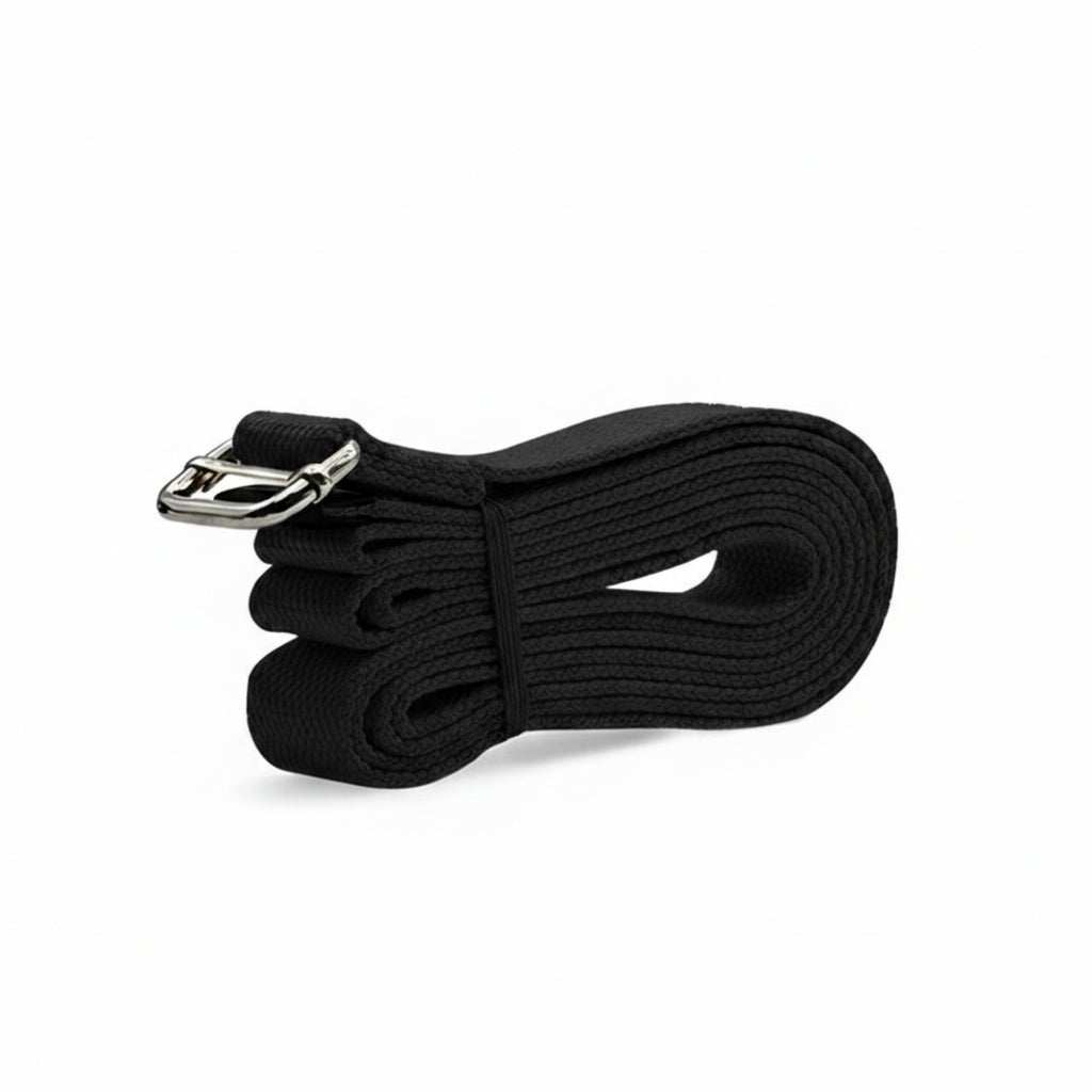 Anna-Kaci Yoga Stretch Strap 2 Pack Non Elastic Poly Cotton Webbing with Adjustable Metal Buckle for Flexibility Training 71x1in