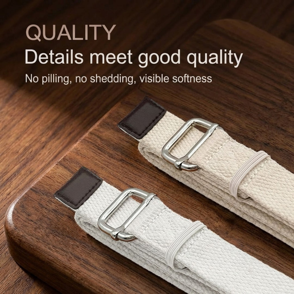 Anna-Kaci Yoga Stretch Strap 2 Pack Non Elastic Poly Cotton Webbing with Adjustable Metal Buckle for Flexibility Training 71x1in