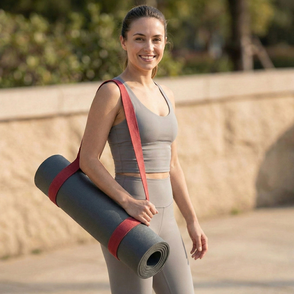 Anna-Kaci 4-PC Stretch Strap with Foot Loops Adjustable Yoga Exercise Band