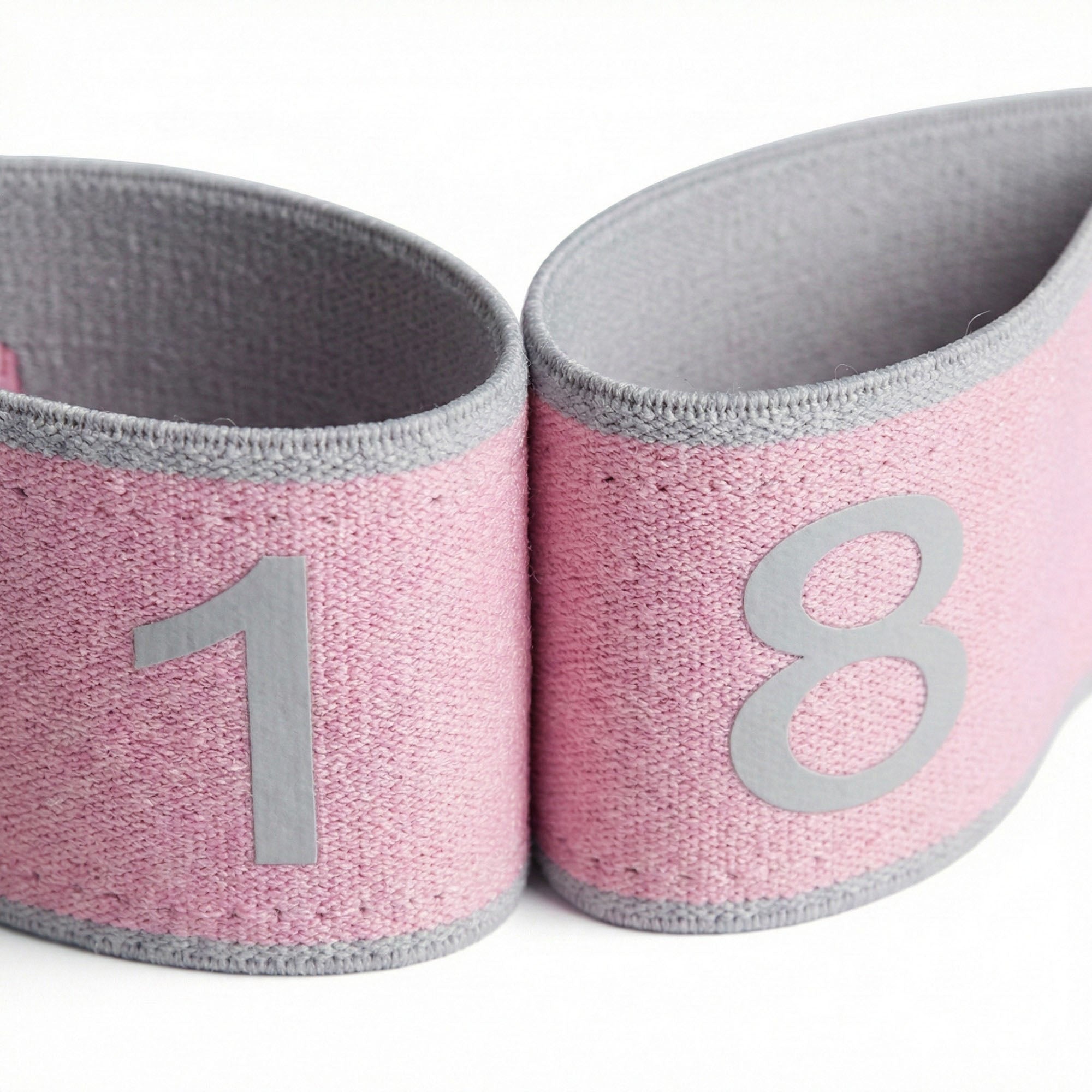 Anna-Kaci 2-PC Fabric Resistance Bands Set 8 Levels Booty Exercise Loop Bands