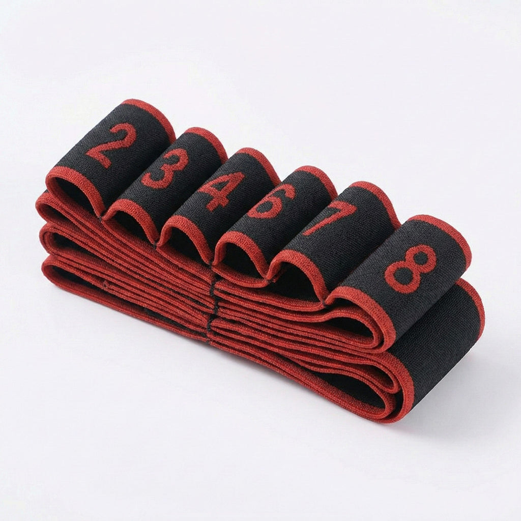 Anna-Kaci 2-PC Fabric Resistance Bands Set 8 Levels Booty Exercise Loop Bands
