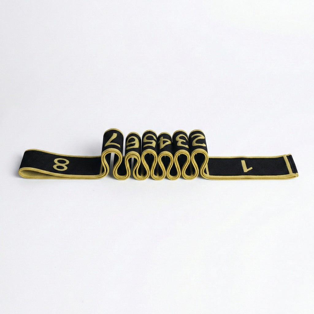 Anna-Kaci 2-PC Fabric Resistance Bands Set 8 Levels Booty Exercise Loop Bands